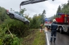 Pkw kommt nach Wildunfall von der Straße ab
