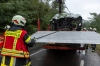Pkw kommt nach Wildunfall von der Straße ab