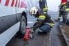 Pkw-Lenker übersieht auf der Reitterner Kreuzung der B37 ein Rettungsfahrzeug