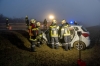 Drei Fahrzeuge kollidieren im dichten Nebel auf der B37 bei Gföhl