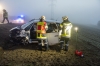 Drei Fahrzeuge kollidieren im dichten Nebel auf der B37 bei Gföhl