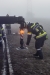 Drei Fahrzeuge kollidieren im dichten Nebel auf der B37 bei Gföhl