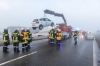 Drei Fahrzeuge kollidieren im dichten Nebel auf der B37 bei Gföhl