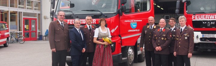 Segnung des Wechselladefahrzeuges Segnung des Wechselladefahrzeuges