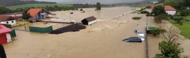 Hochwassereinsatz in Bischofstetten Hochwassereinsatz in Bischofstetten