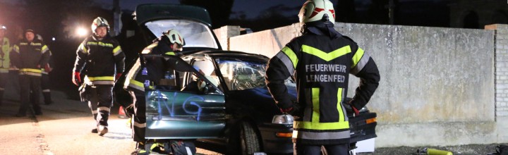 Technische Übung mit 4 verletzten Personen