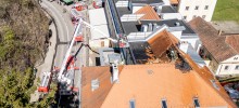 Einsatzunterstützung: Dachstuhlbrand in Krems-Rehberg