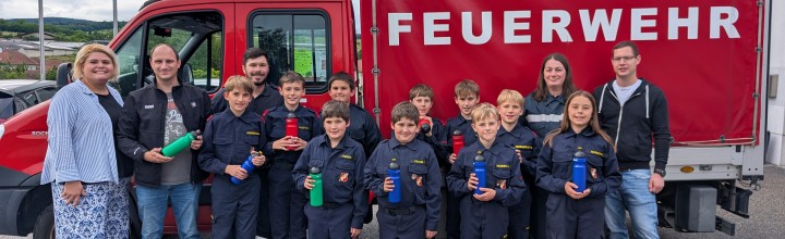 Spende an die Feuerwehrjugend