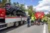 Pkw beim Überholen gerammt - Zweifache Fahrzeugbergung auf der B37