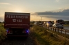 Mehrfacher Überschlag von der B37 in ein Wasserauffangbecken