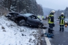 Porsche bei mehrfachen Überschlag auf der B37 zerstört