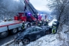 Porsche bei mehrfachen Überschlag auf der B37 zerstört