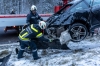 Porsche bei mehrfachen Überschlag auf der B37 zerstört